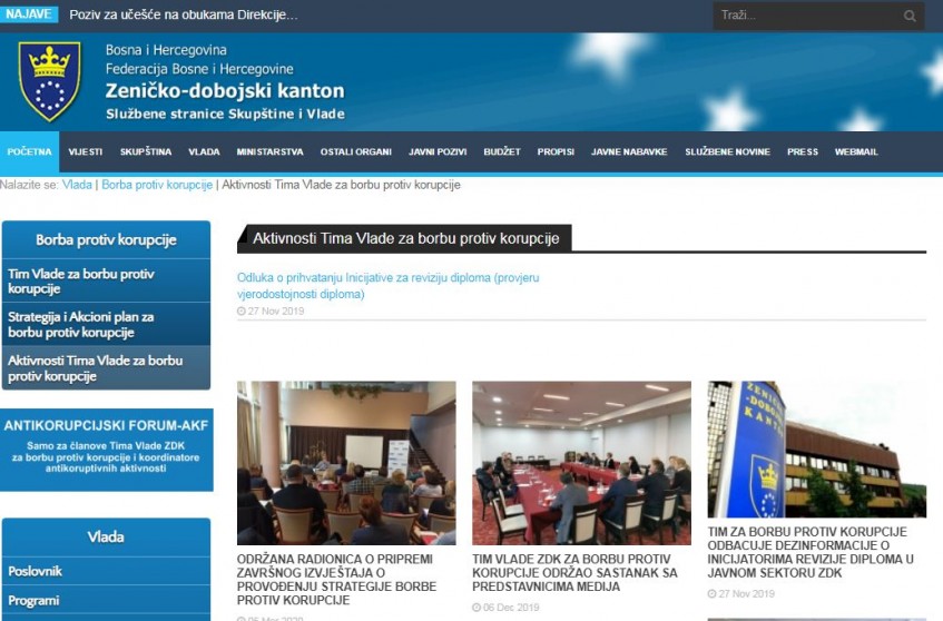 Antikorupcijskim tim Vlade ZDK o sprečavanju korupcije u doba pandemije