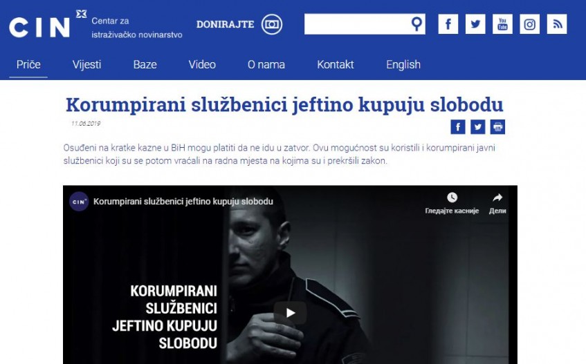 Korumpirani službenici jeftino kupuju slobodu