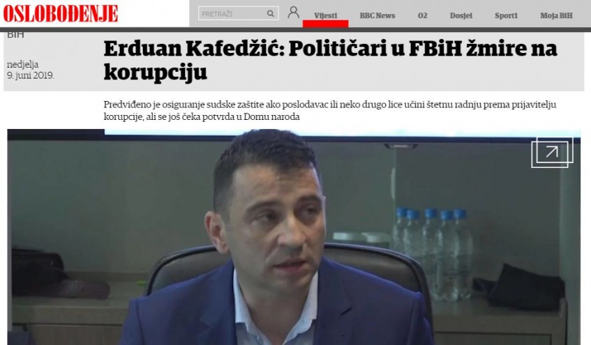 Erduan Kafedžić: Političari u FBiH žmire na korupciju