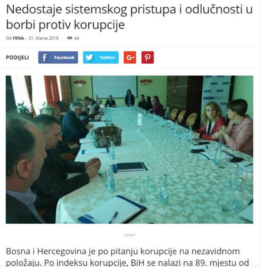 Okrugli sto o borbi protiv korupcije u TK