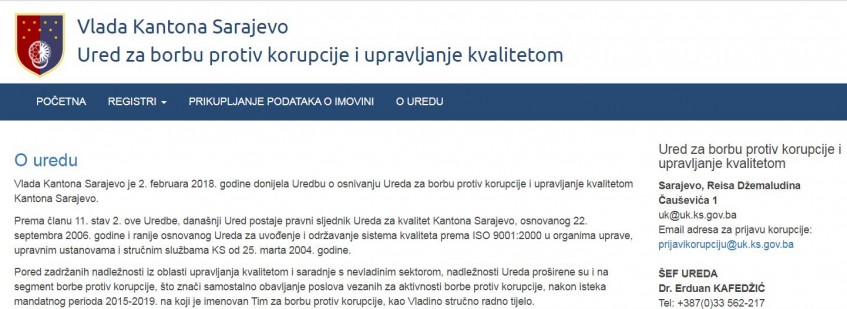 Ured sačinio izvještaj o nabavkama u KS tokom pandemije