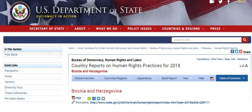 State Department: Koruptivni bh. zvaničnici prolaze bez kazni