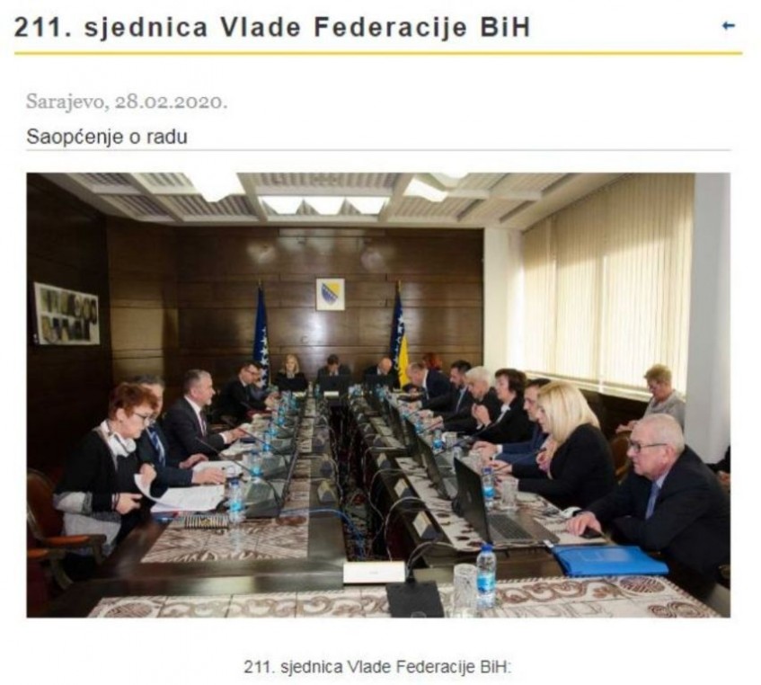 Izvještaj o radu Antikorupcijskog tima Vlade FBiH